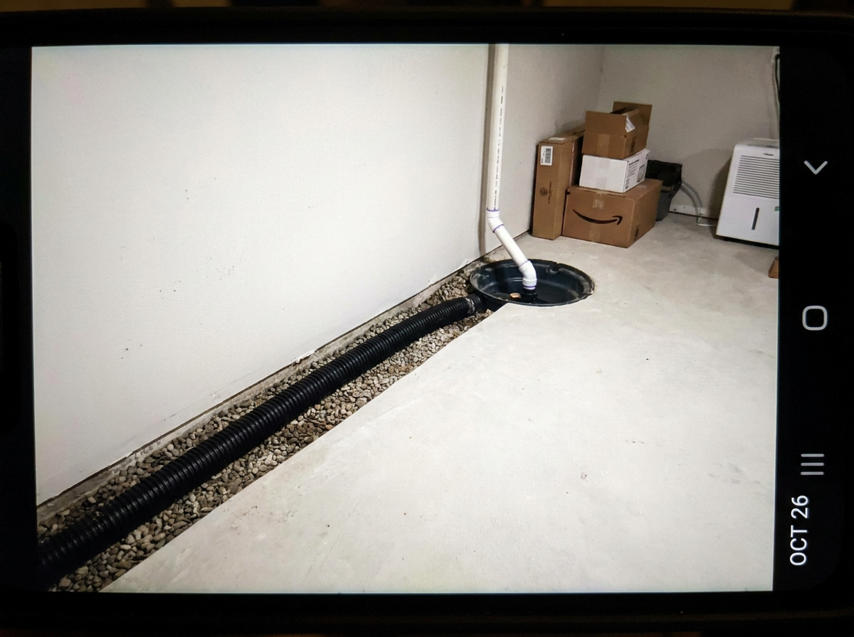 Basement waterproofing after